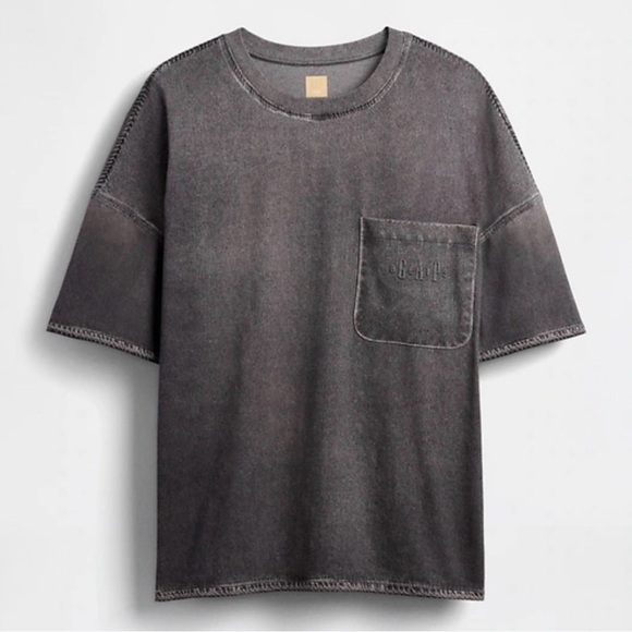 Gap × BÉIS Knit Denim Pocket T-Shirt NWT Size S/M - Picture 3 of 13